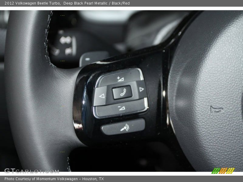 Deep Black Pearl Metallic / Black/Red 2012 Volkswagen Beetle Turbo