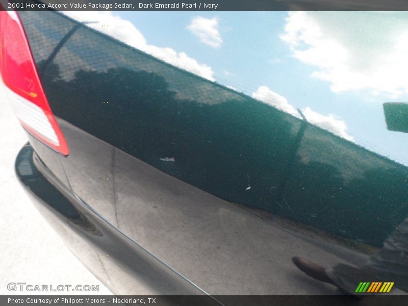 Dark Emerald Pearl / Ivory 2001 Honda Accord Value Package Sedan
