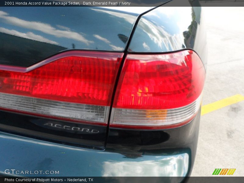 Dark Emerald Pearl / Ivory 2001 Honda Accord Value Package Sedan