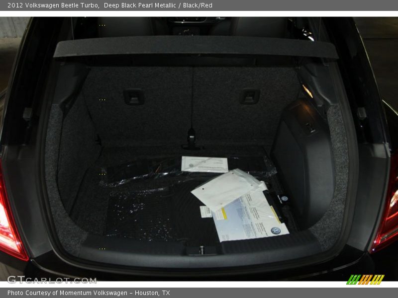 Deep Black Pearl Metallic / Black/Red 2012 Volkswagen Beetle Turbo