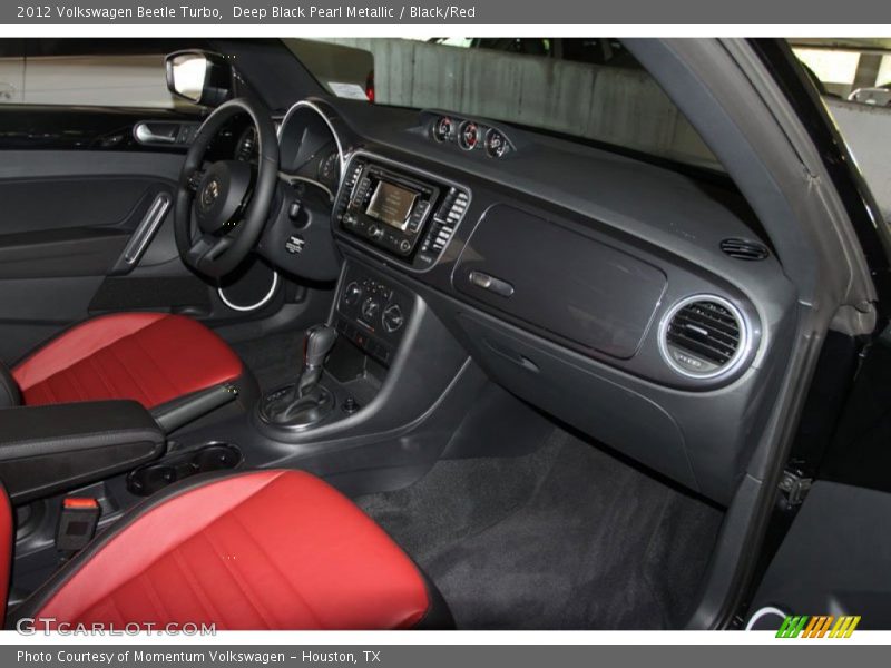 Deep Black Pearl Metallic / Black/Red 2012 Volkswagen Beetle Turbo