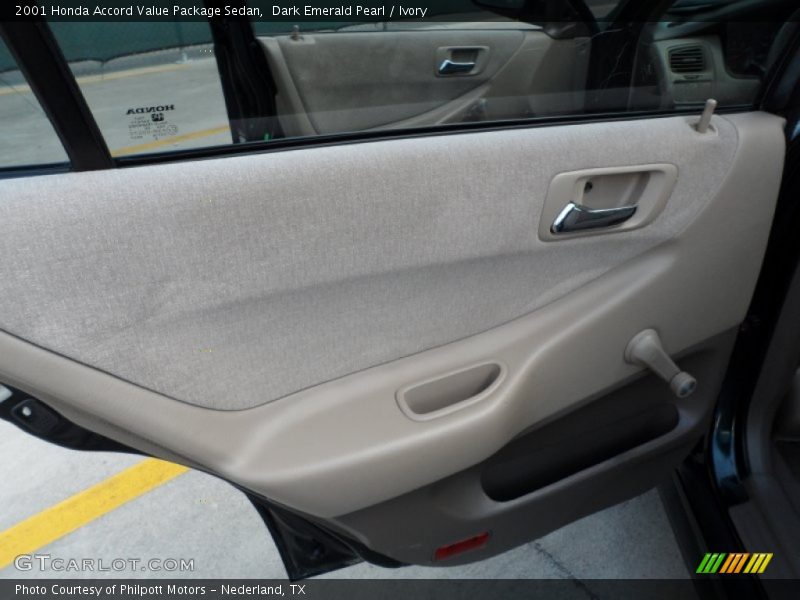 Dark Emerald Pearl / Ivory 2001 Honda Accord Value Package Sedan
