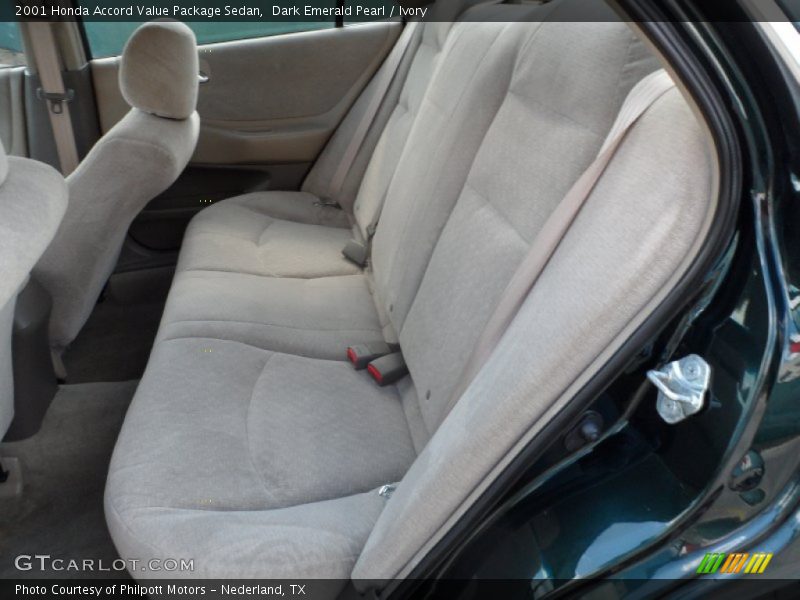 Dark Emerald Pearl / Ivory 2001 Honda Accord Value Package Sedan
