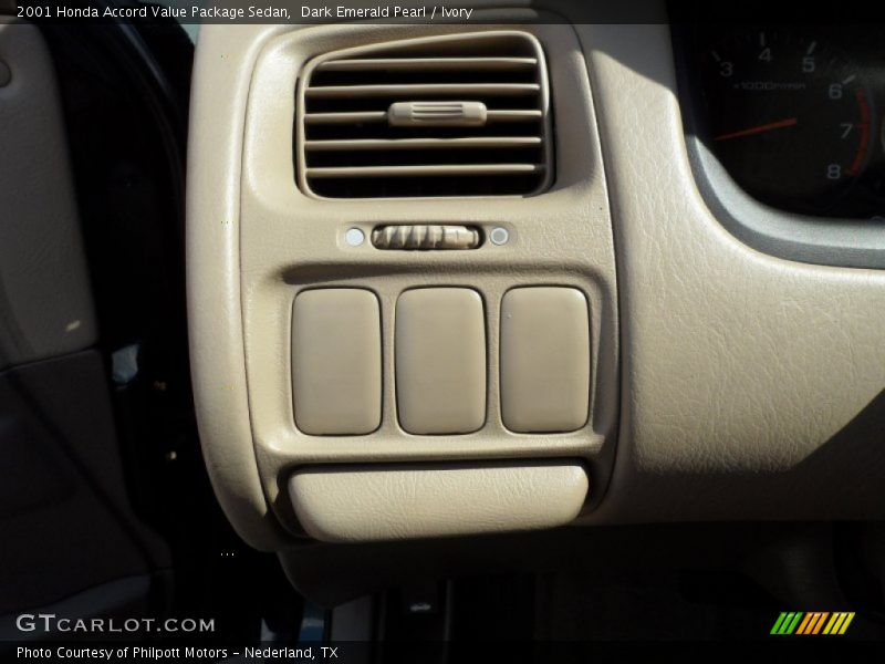 Dark Emerald Pearl / Ivory 2001 Honda Accord Value Package Sedan