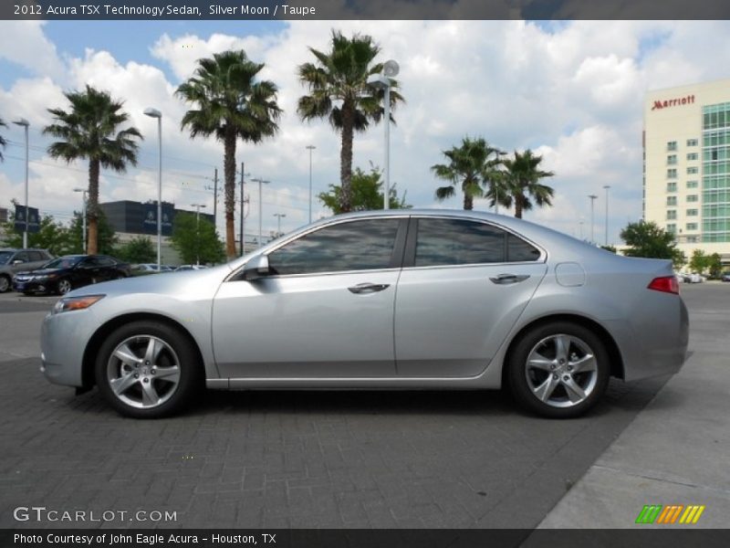 Silver Moon / Taupe 2012 Acura TSX Technology Sedan