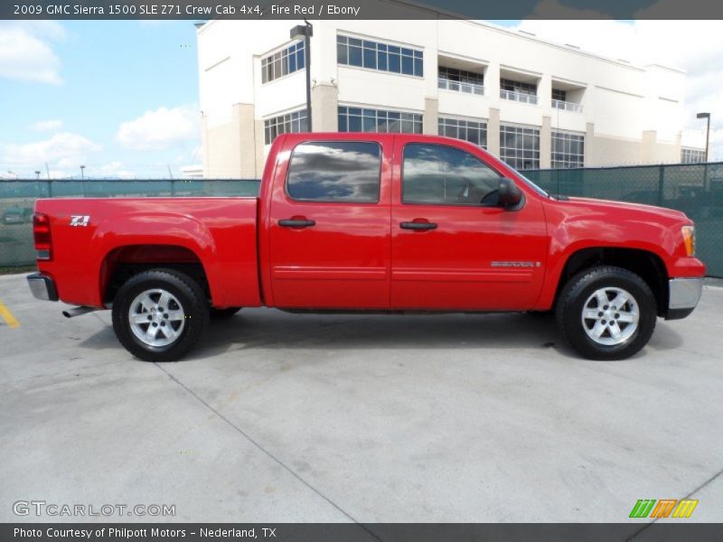Fire Red / Ebony 2009 GMC Sierra 1500 SLE Z71 Crew Cab 4x4