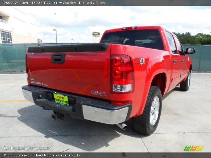 Fire Red / Ebony 2009 GMC Sierra 1500 SLE Z71 Crew Cab 4x4