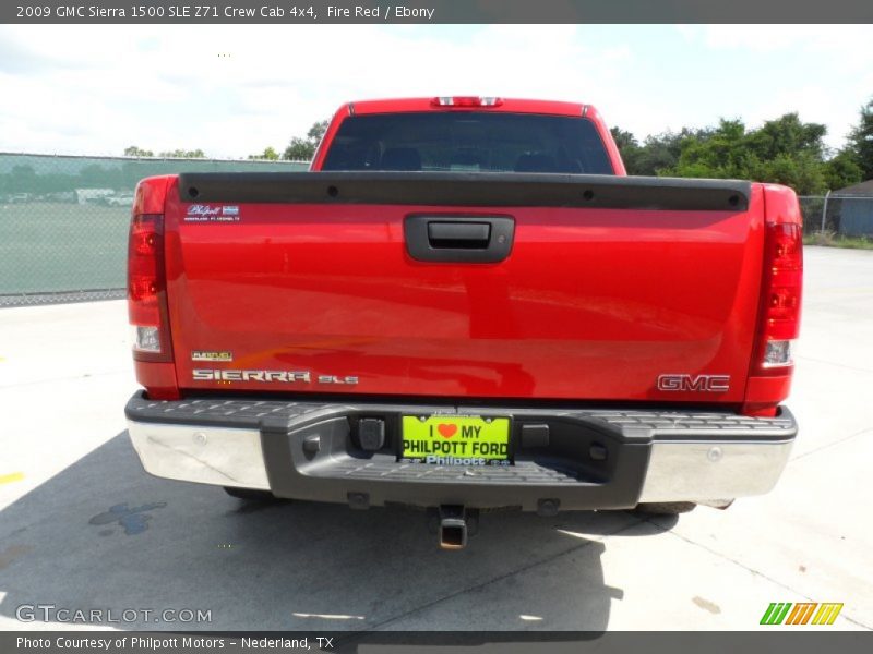 Fire Red / Ebony 2009 GMC Sierra 1500 SLE Z71 Crew Cab 4x4