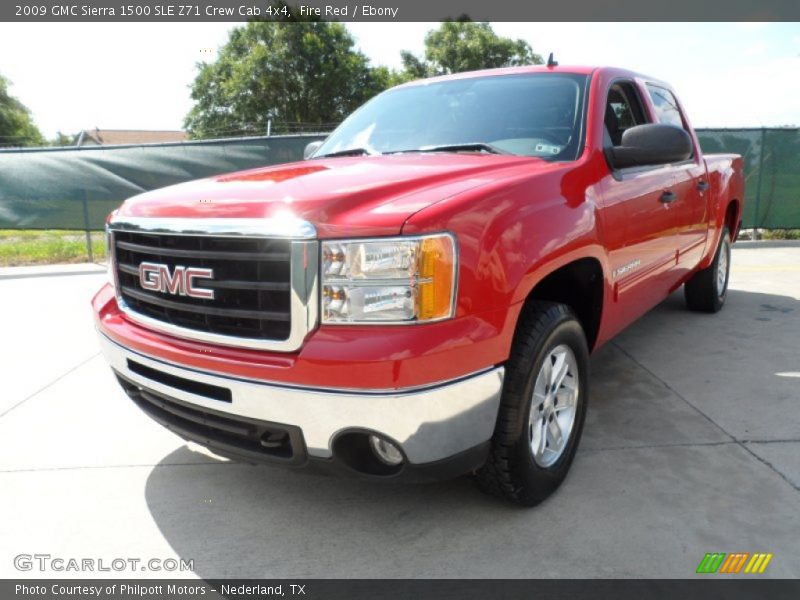 Fire Red / Ebony 2009 GMC Sierra 1500 SLE Z71 Crew Cab 4x4