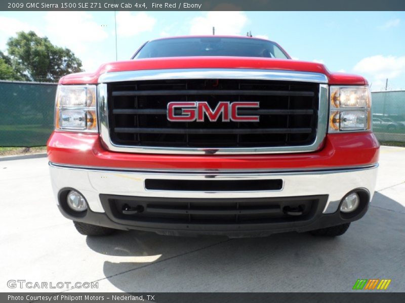 Fire Red / Ebony 2009 GMC Sierra 1500 SLE Z71 Crew Cab 4x4