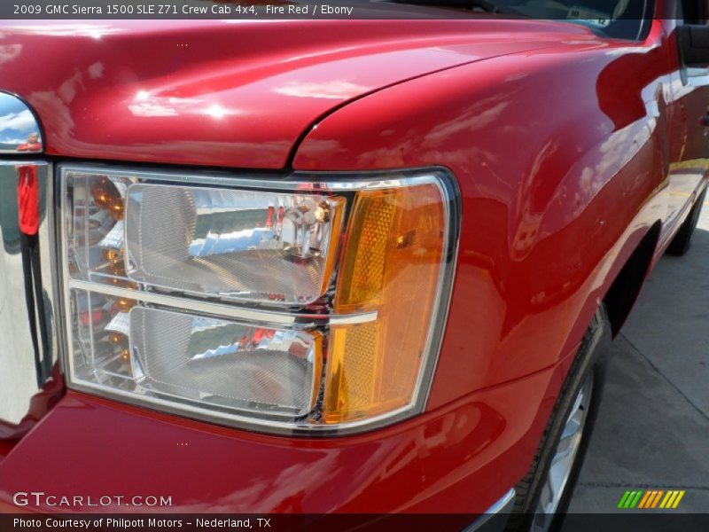 Fire Red / Ebony 2009 GMC Sierra 1500 SLE Z71 Crew Cab 4x4