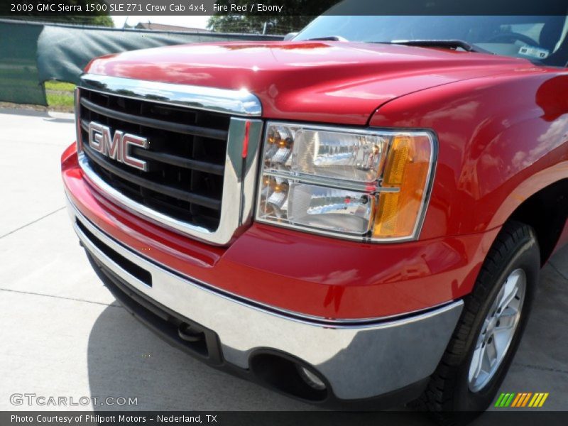 Fire Red / Ebony 2009 GMC Sierra 1500 SLE Z71 Crew Cab 4x4