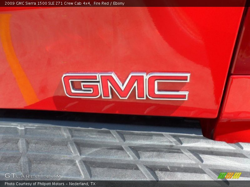 Fire Red / Ebony 2009 GMC Sierra 1500 SLE Z71 Crew Cab 4x4