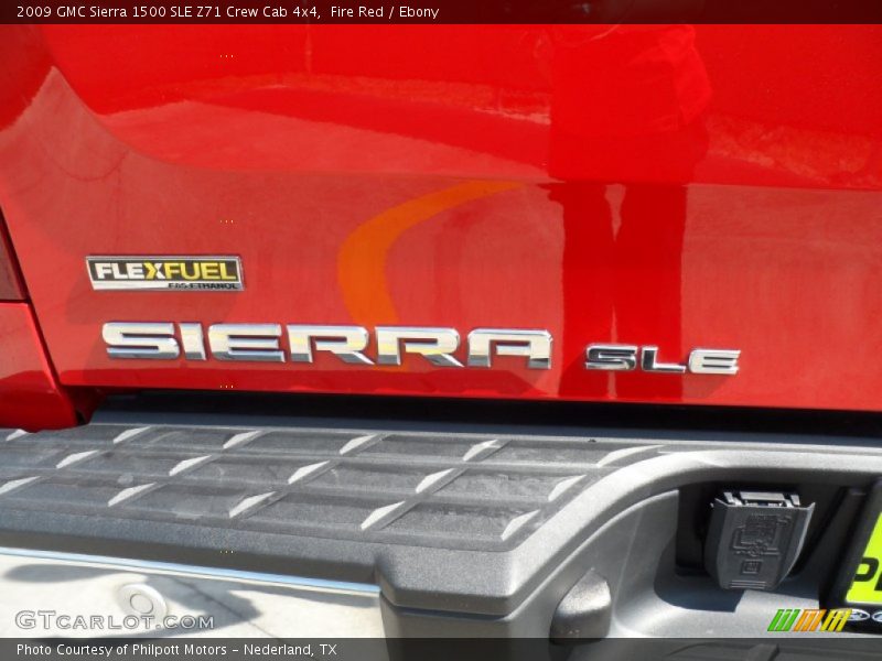 Fire Red / Ebony 2009 GMC Sierra 1500 SLE Z71 Crew Cab 4x4