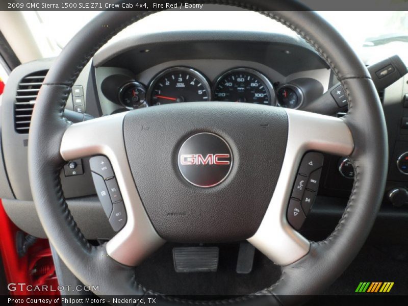 Fire Red / Ebony 2009 GMC Sierra 1500 SLE Z71 Crew Cab 4x4