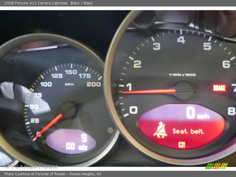 Black / Black 2008 Porsche 911 Carrera Cabriolet