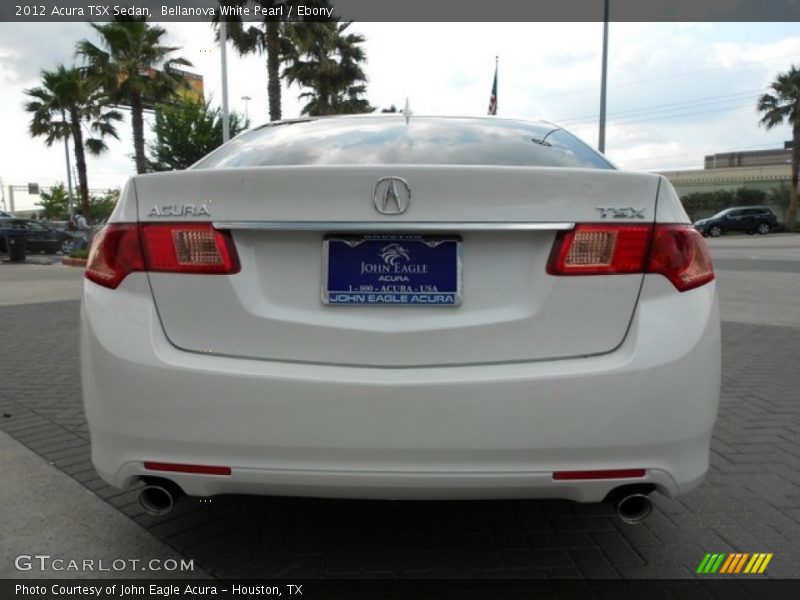 Bellanova White Pearl / Ebony 2012 Acura TSX Sedan