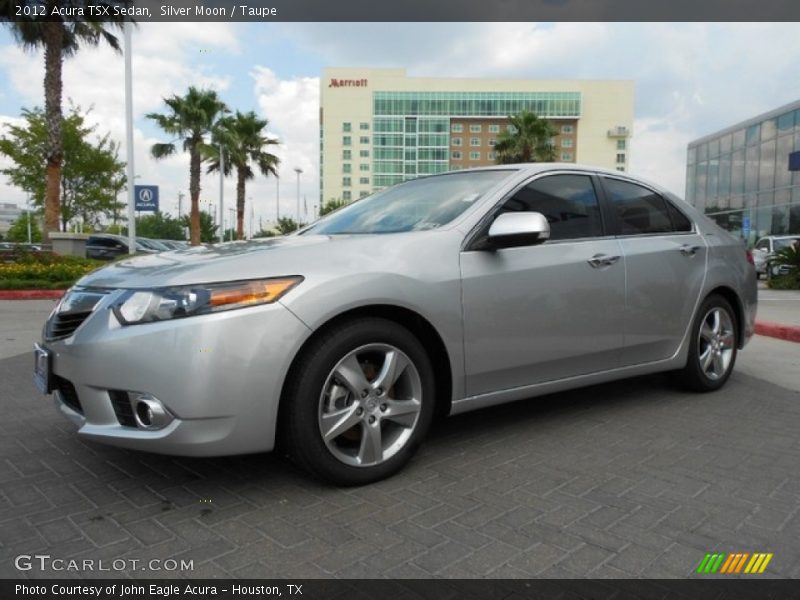 Silver Moon / Taupe 2012 Acura TSX Sedan