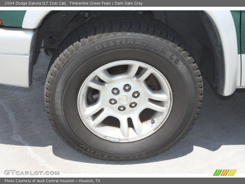 Timberline Green Pearl / Dark Slate Gray 2004 Dodge Dakota SLT Club Cab