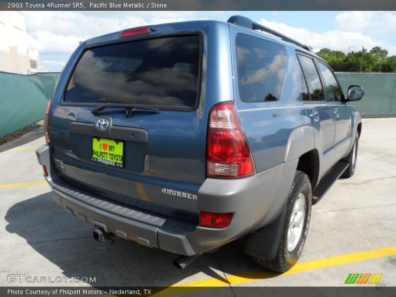 Pacific Blue Metallic / Stone 2003 Toyota 4Runner SR5