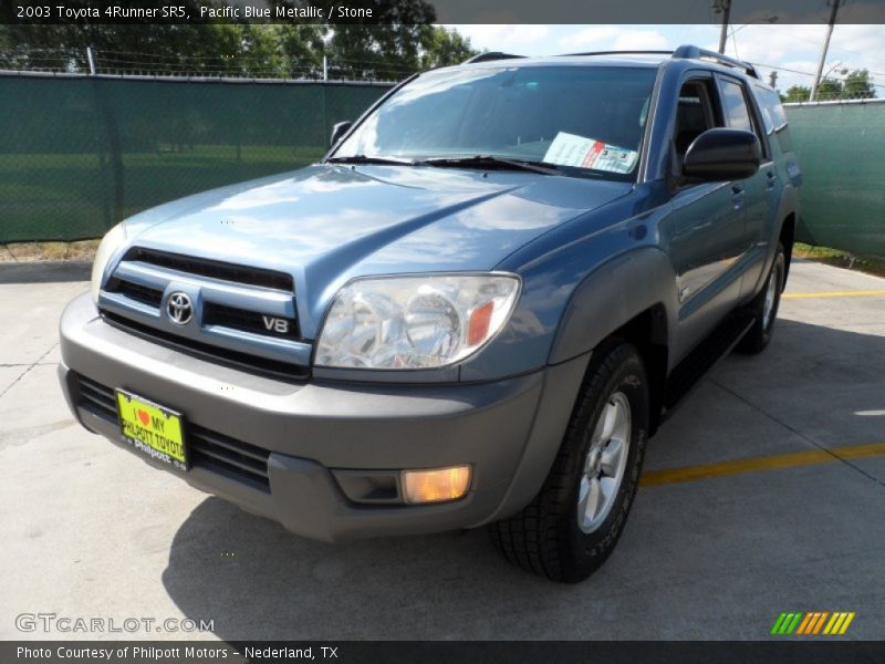 Pacific Blue Metallic / Stone 2003 Toyota 4Runner SR5