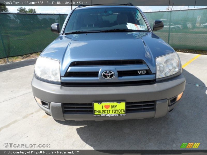 Pacific Blue Metallic / Stone 2003 Toyota 4Runner SR5