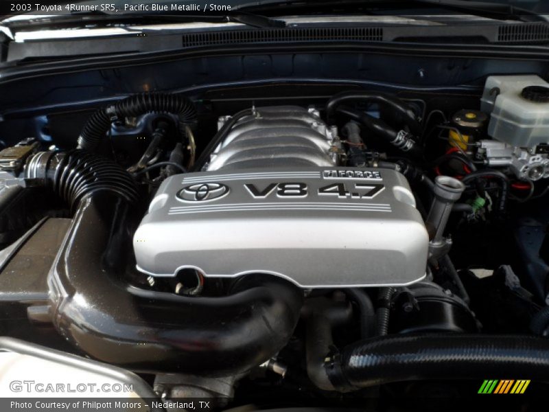 Pacific Blue Metallic / Stone 2003 Toyota 4Runner SR5