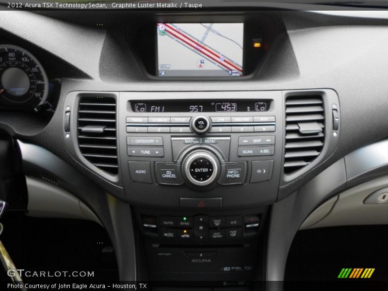 Graphite Luster Metallic / Taupe 2012 Acura TSX Technology Sedan