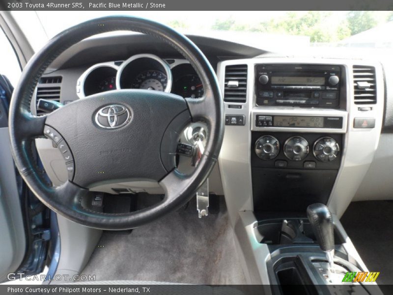 Pacific Blue Metallic / Stone 2003 Toyota 4Runner SR5