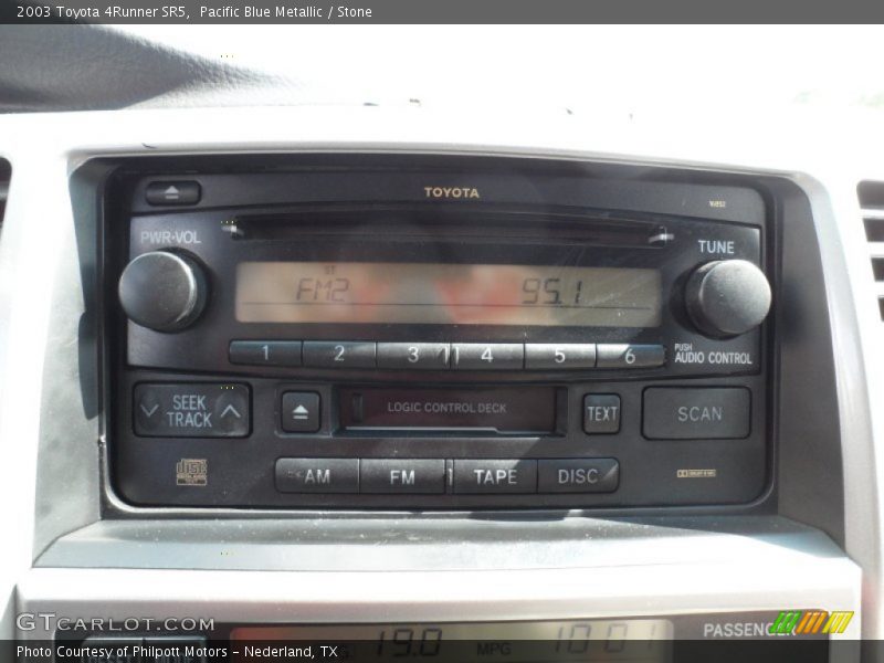 Pacific Blue Metallic / Stone 2003 Toyota 4Runner SR5