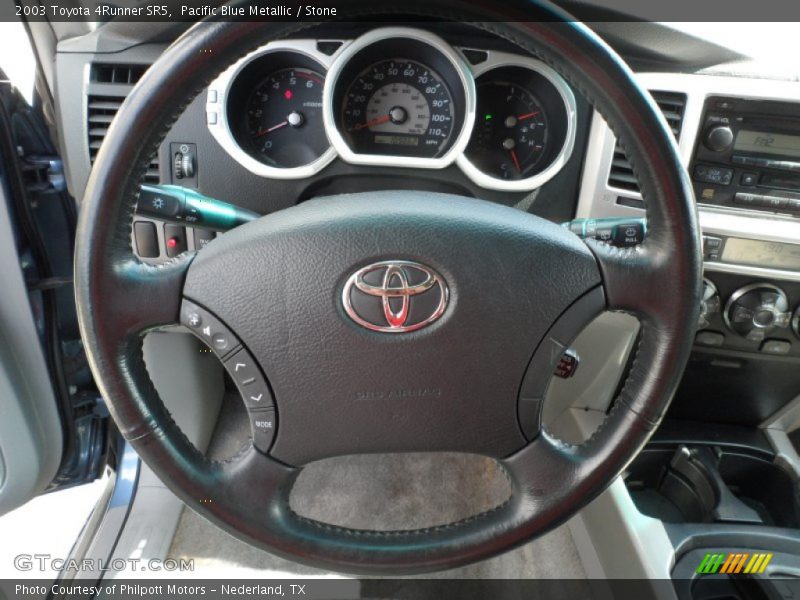 Pacific Blue Metallic / Stone 2003 Toyota 4Runner SR5