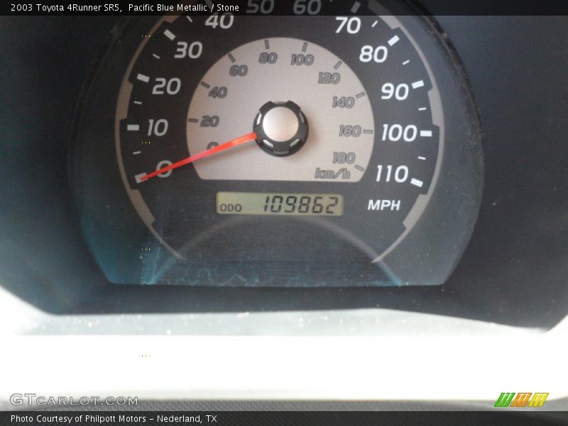 Pacific Blue Metallic / Stone 2003 Toyota 4Runner SR5