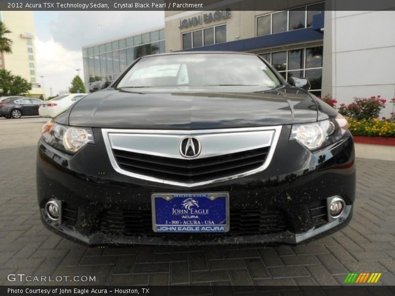 Crystal Black Pearl / Parchment 2012 Acura TSX Technology Sedan