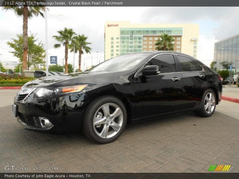 Crystal Black Pearl / Parchment 2012 Acura TSX Technology Sedan