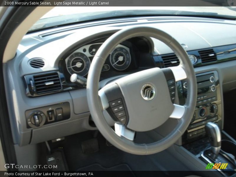 Light Sage Metallic / Light Camel 2008 Mercury Sable Sedan