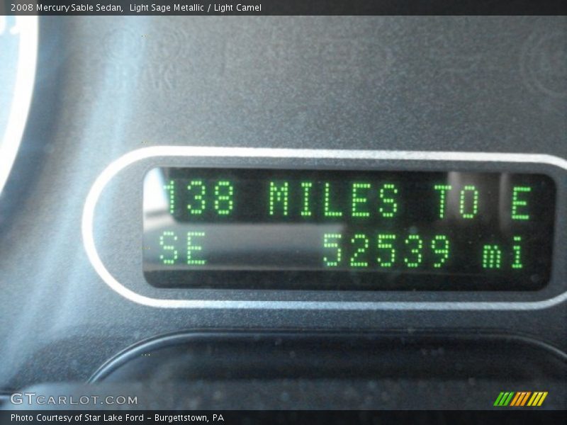 Light Sage Metallic / Light Camel 2008 Mercury Sable Sedan