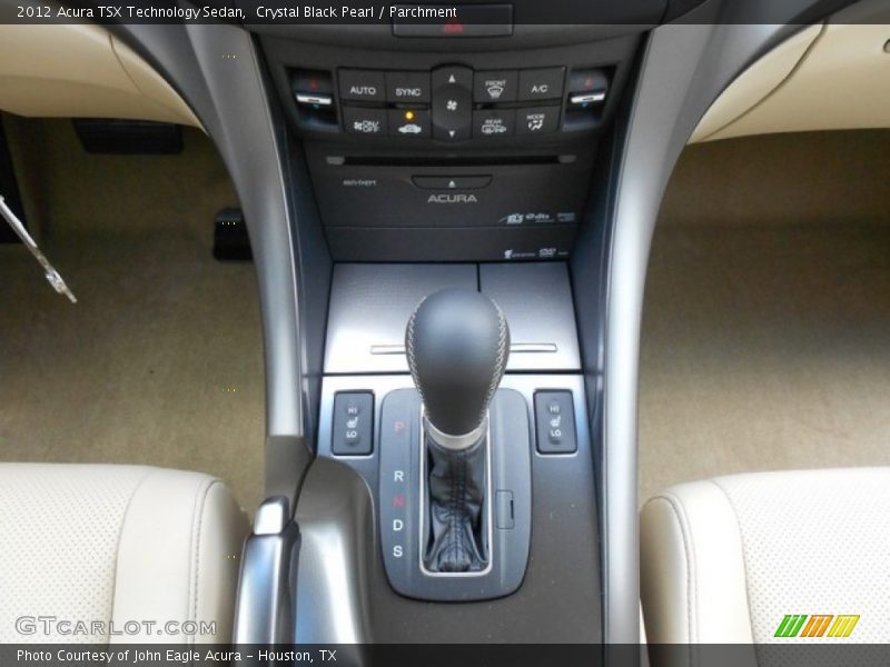 Crystal Black Pearl / Parchment 2012 Acura TSX Technology Sedan