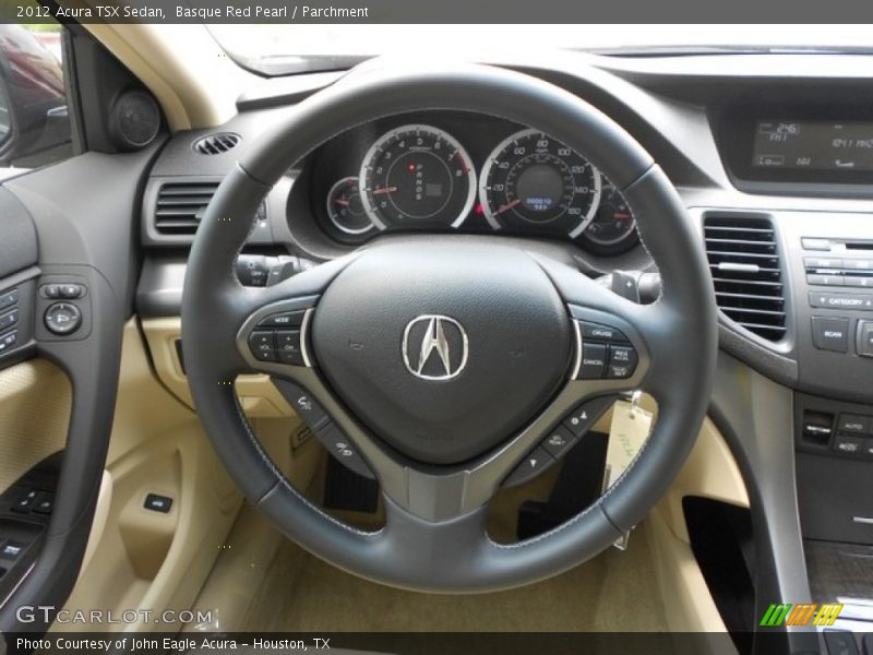 Basque Red Pearl / Parchment 2012 Acura TSX Sedan