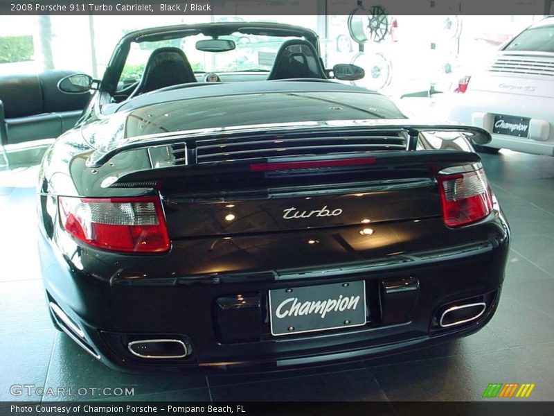 Black / Black 2008 Porsche 911 Turbo Cabriolet