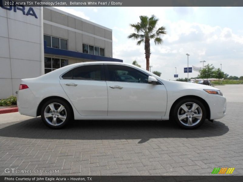 Bellanova White Pearl / Ebony 2012 Acura TSX Technology Sedan