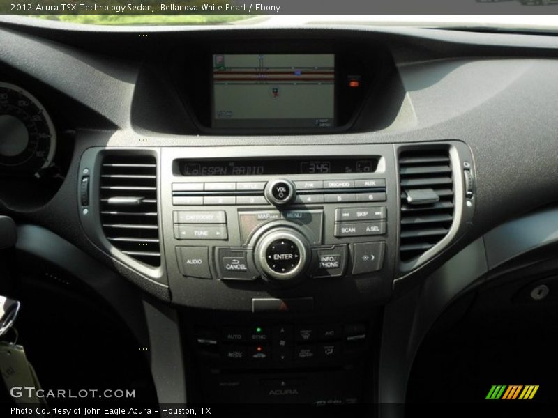 Bellanova White Pearl / Ebony 2012 Acura TSX Technology Sedan