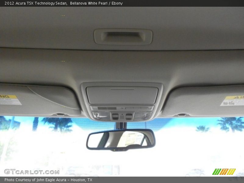 Bellanova White Pearl / Ebony 2012 Acura TSX Technology Sedan