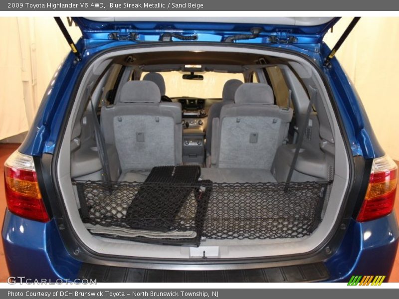 Blue Streak Metallic / Sand Beige 2009 Toyota Highlander V6 4WD