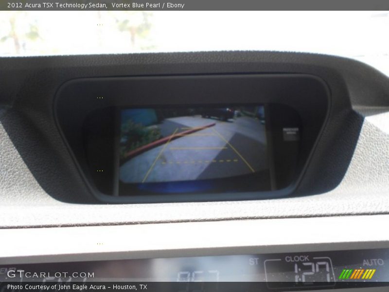 Vortex Blue Pearl / Ebony 2012 Acura TSX Technology Sedan