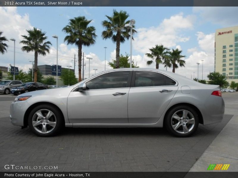 Silver Moon / Taupe 2012 Acura TSX Sedan