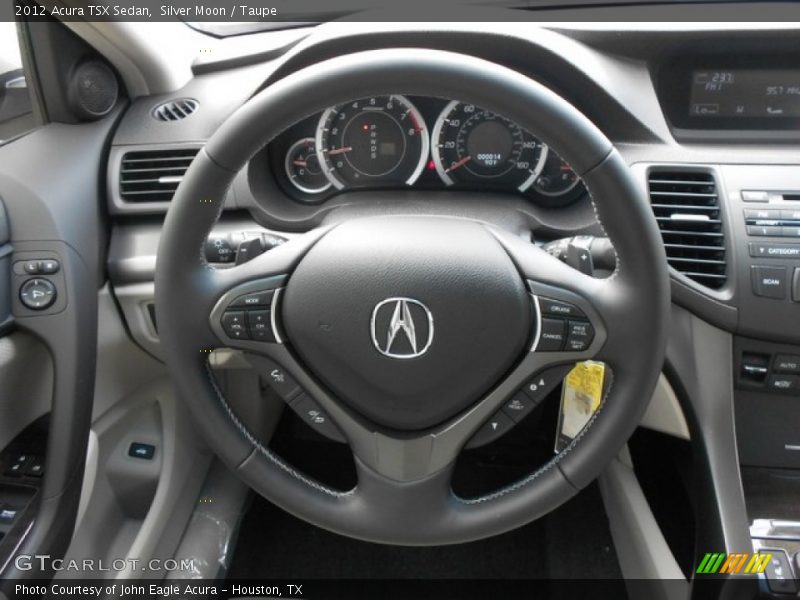 Silver Moon / Taupe 2012 Acura TSX Sedan