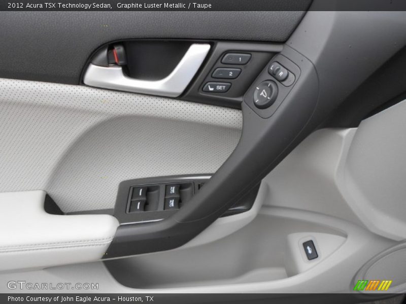 Graphite Luster Metallic / Taupe 2012 Acura TSX Technology Sedan