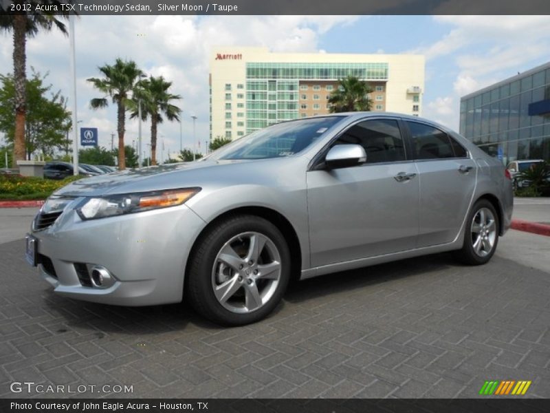 Silver Moon / Taupe 2012 Acura TSX Technology Sedan