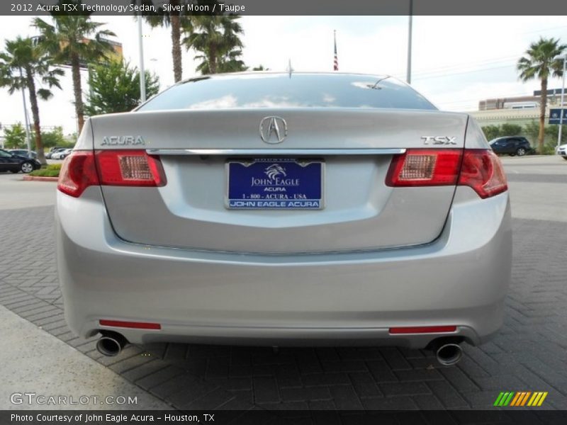 Silver Moon / Taupe 2012 Acura TSX Technology Sedan