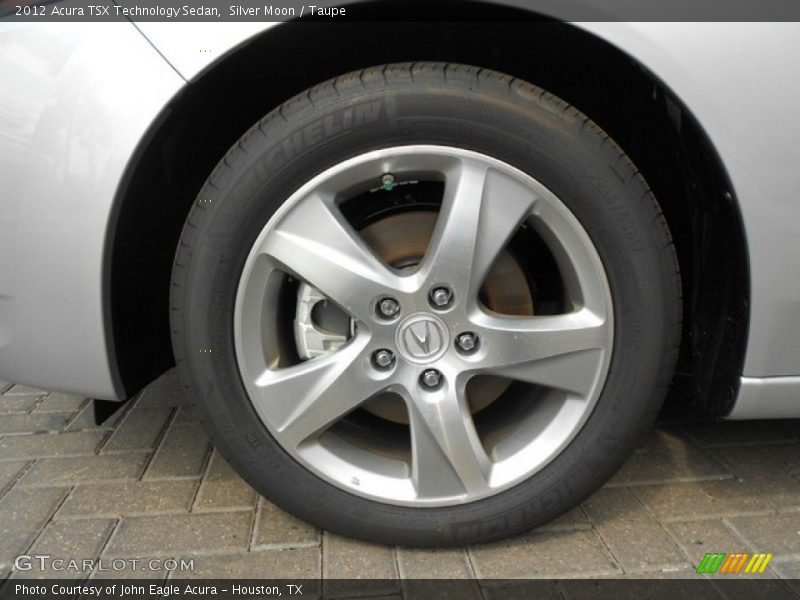 Silver Moon / Taupe 2012 Acura TSX Technology Sedan